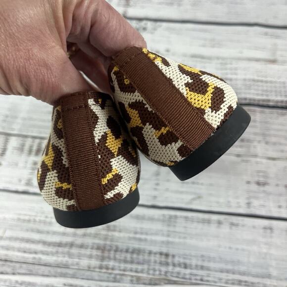 See Havan Loafers Flats Shoes sz 6.5 Brown Gold Cheetah Leopard Stretch Comfort - Picture 6 of 7